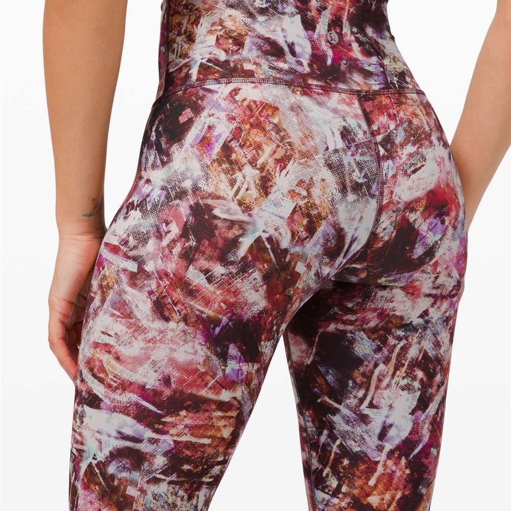 Lululemon Wunder Train High Rise Tight 25” Urbantricity Multi Leggings Size 4